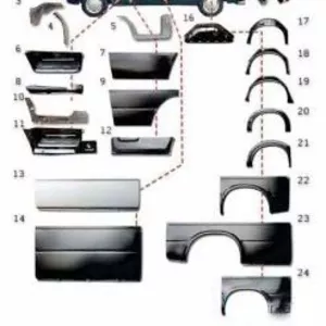 Запчасти для «Форд-транзит»  91-09 новые и разборка.