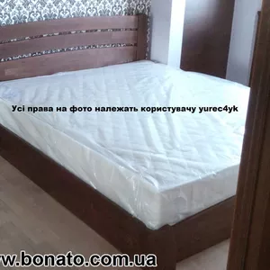 Деревянная кровать с подъёмным механизмом   матрас 