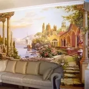 Панорамная живопись на стенах
