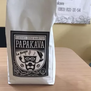 Кава зернова та мелена  “PapaKava” La Rosso