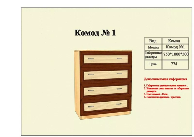 Дешевые комоды. Изготовление комодов.