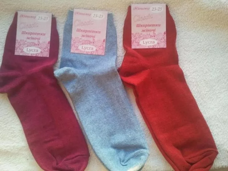 Носки Шкарпетки Жіночі лайкра від виробника 3